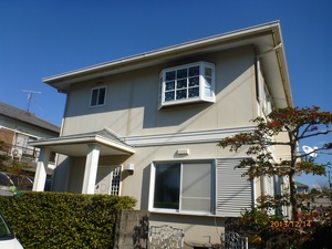 鏡石町 外壁塗装リフォームビフォー写真