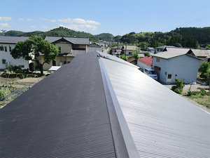 農作業所屋根葺き替え工事アフター